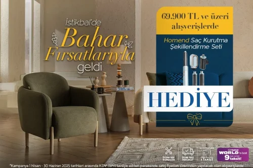 İSTİKBAL'DEN BELİRLİ TUTARDA ALIŞVERİŞLERDE HOMEND SAÇ KURUTMA VE ŞEKİLLENDİRME SETİ HEDİYE!