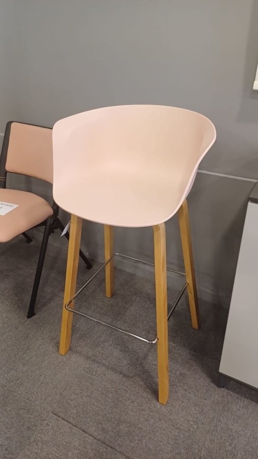 LORIA BAR SANDALYESİ AHŞAP AYAK | Masko Outlet