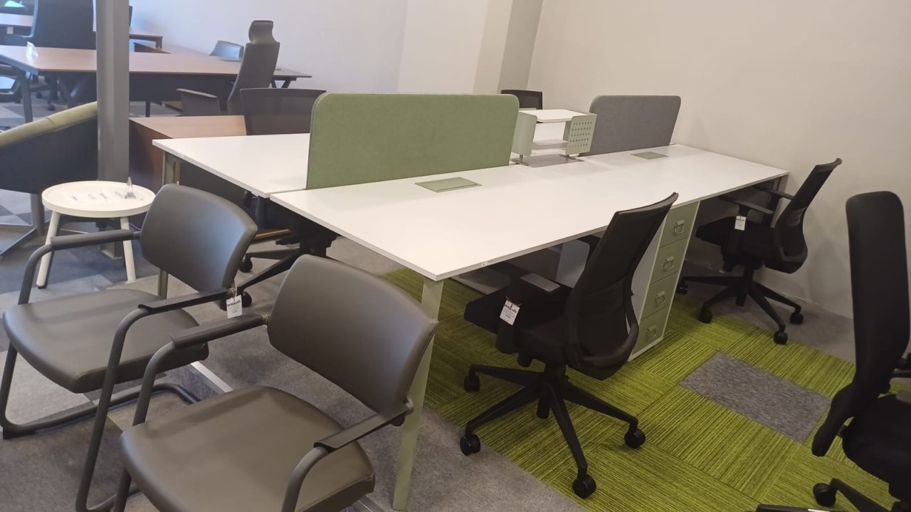 OPERA DÖRTLÜ WORKSTATION MASA 70X140 | Masko Outlet